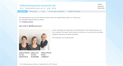 Desktop Screenshot of hebammenpraxis-muenster.de