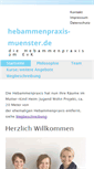 Mobile Screenshot of hebammenpraxis-muenster.de